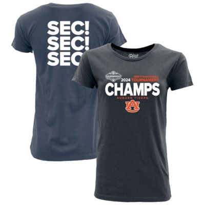 Blue 84 NCAA Auburn Tigers 2024 SEC Basketball Conference Tournament Conference Locker Room T-Shirt, Gray, X-Large -  0197983916340