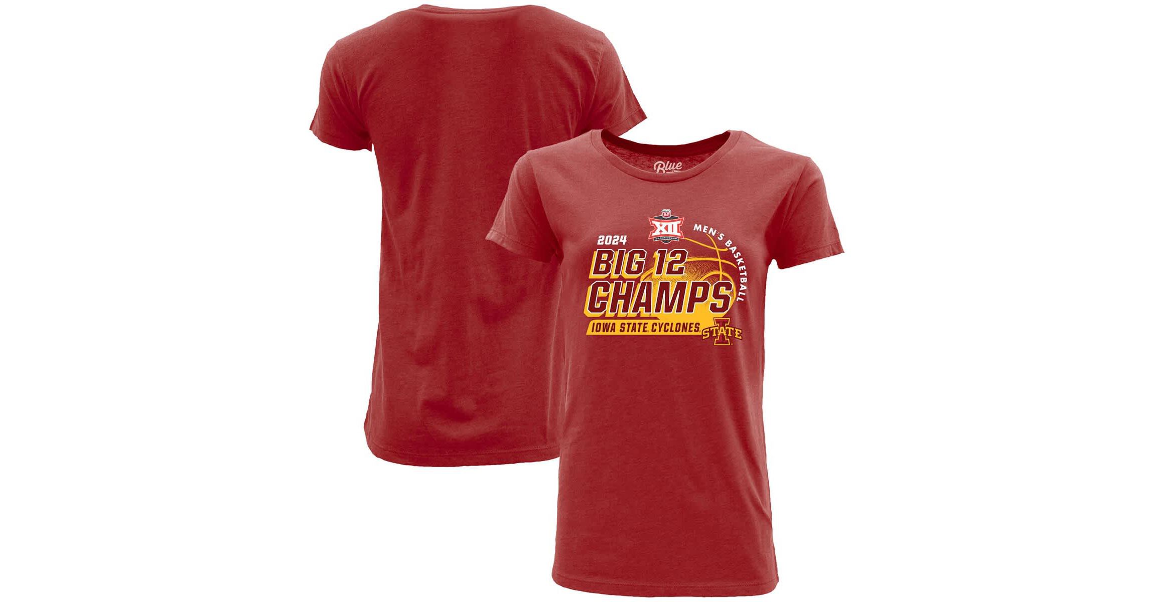 NCAA Iowa State Cyclones 2024 Big 12 Basketball Conference Tournament s Locker Room T-Shirt