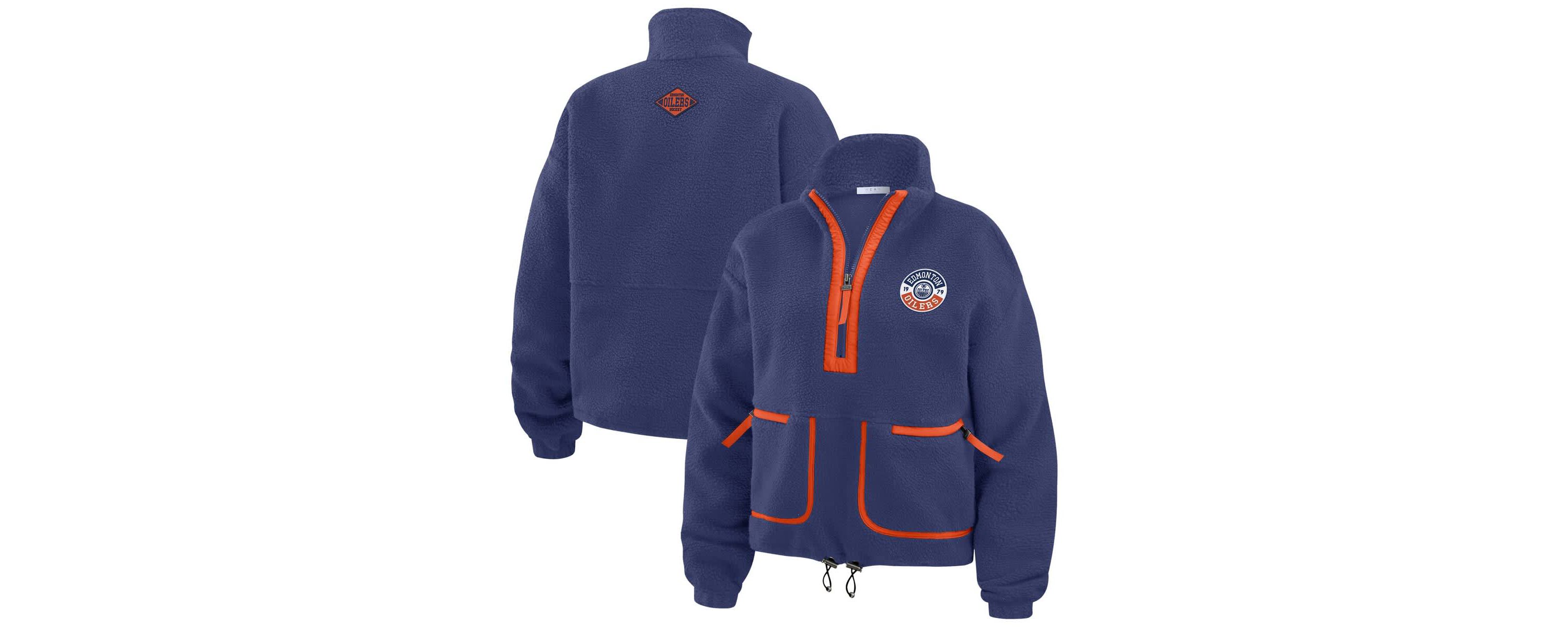 NHL Edmonton Oilers Polar Fleece Half-Zip Jacket