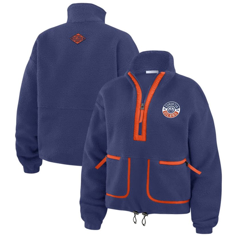 NHL Edmonton Oilers Polar Fleece Half-Zip Jacket