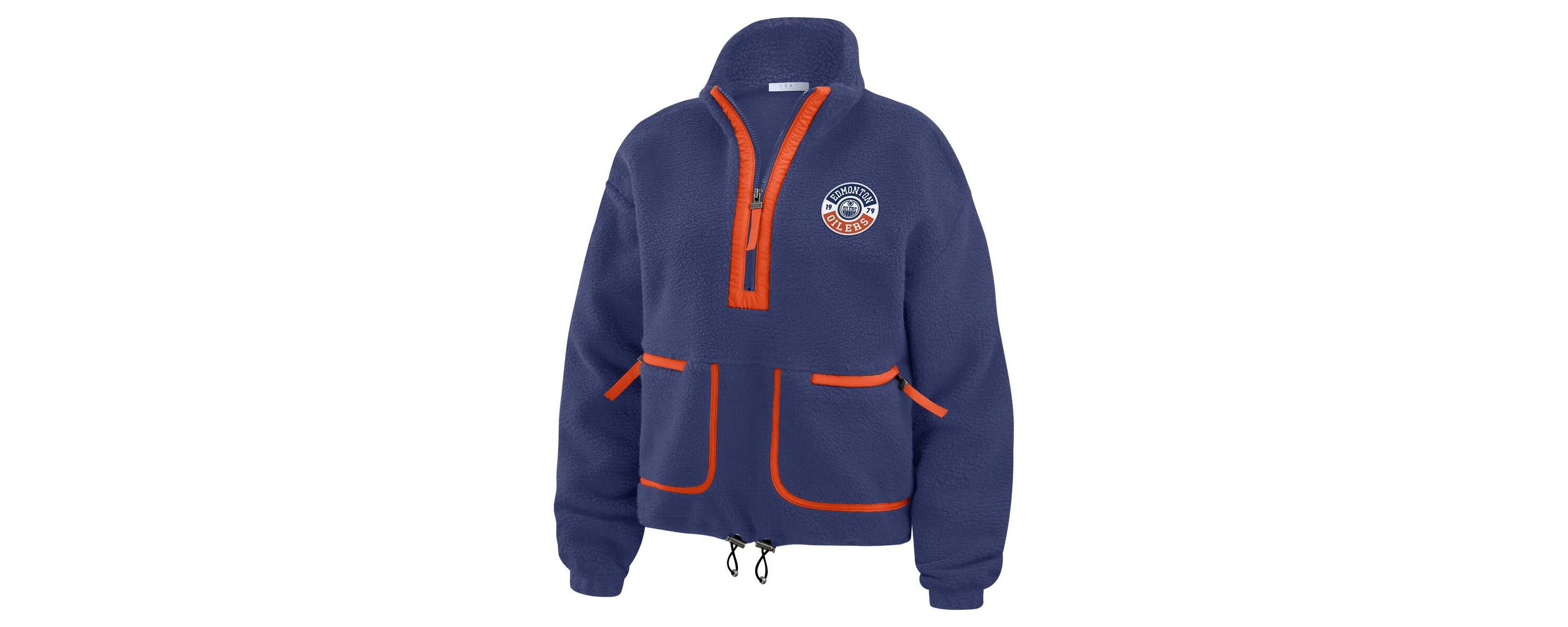 NHL Edmonton Oilers Polar Fleece Half-Zip Jacket