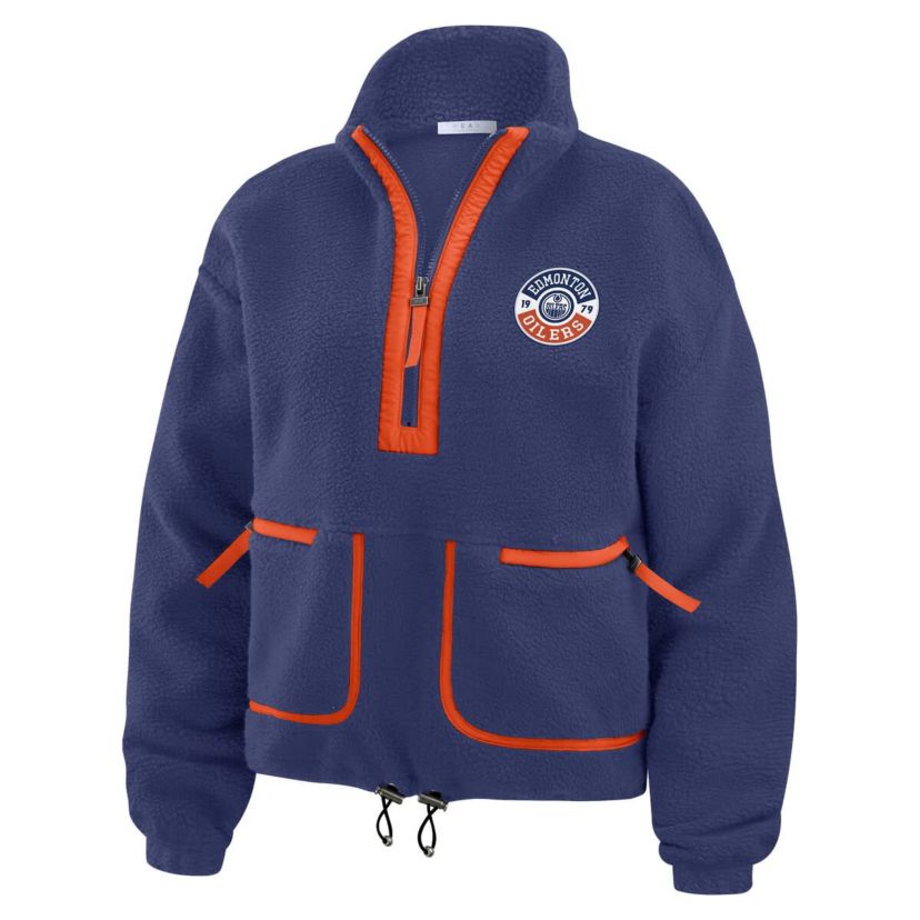 NHL Edmonton Oilers Polar Fleece Half-Zip Jacket
