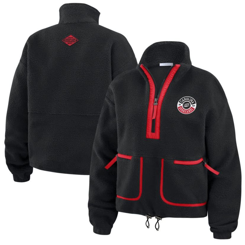 NHL Carolina Hurricanes Polar Fleece Half-Zip Jacket