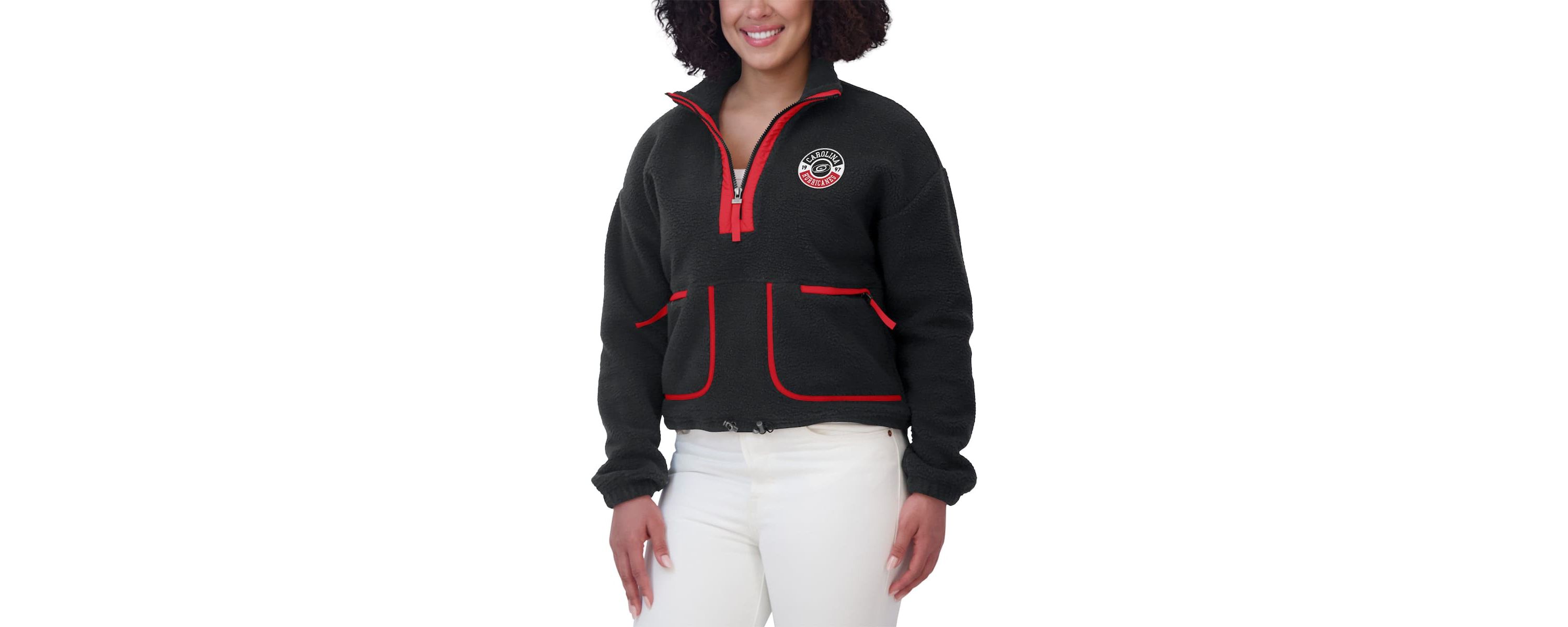 NHL Carolina Hurricanes Polar Fleece Half-Zip Jacket