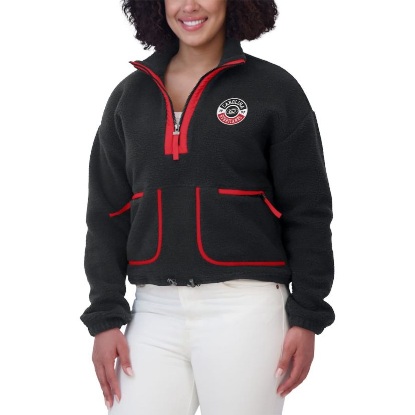 NHL Carolina Hurricanes Polar Fleece Half-Zip Jacket