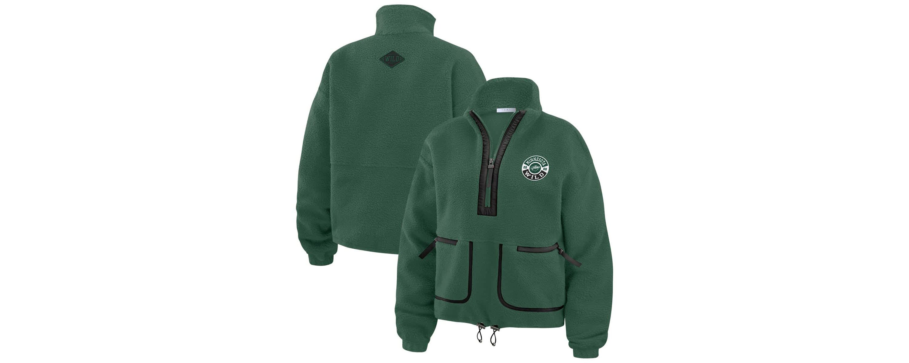 NHL Minnesota Wild Polar Fleece Half-Zip Jacket