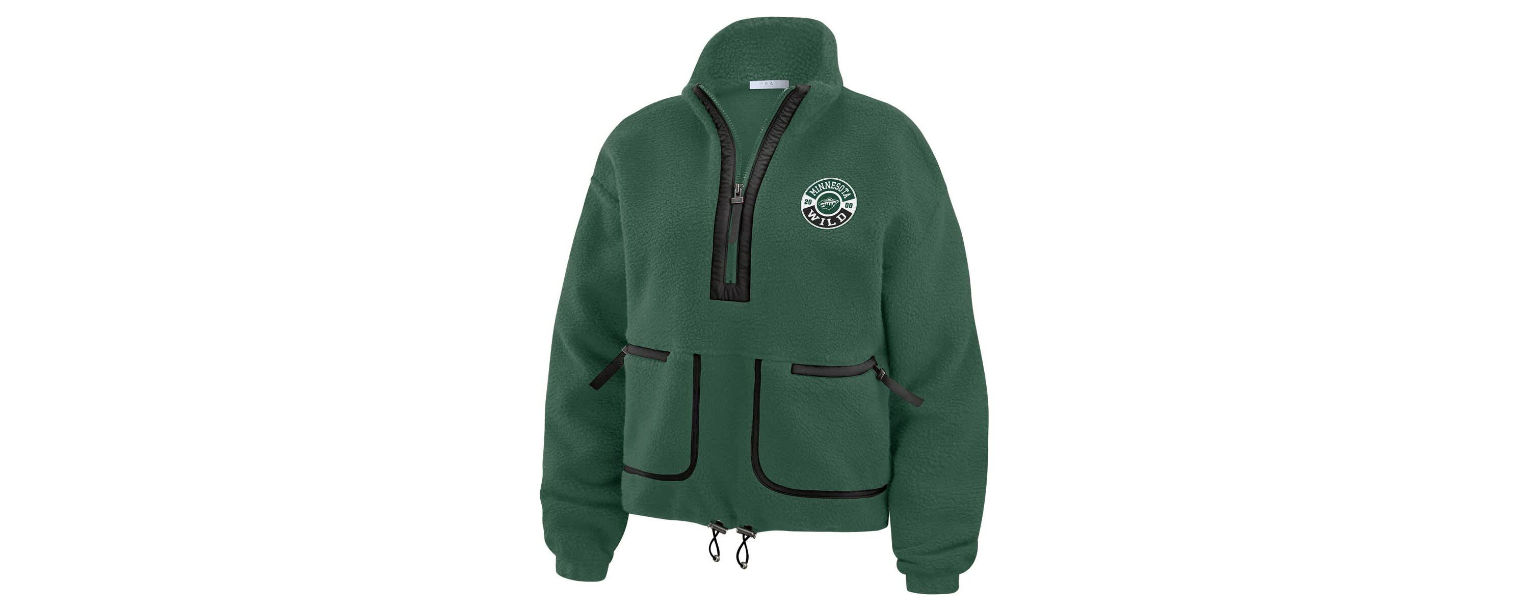 NHL Minnesota Wild Polar Fleece Half-Zip Jacket
