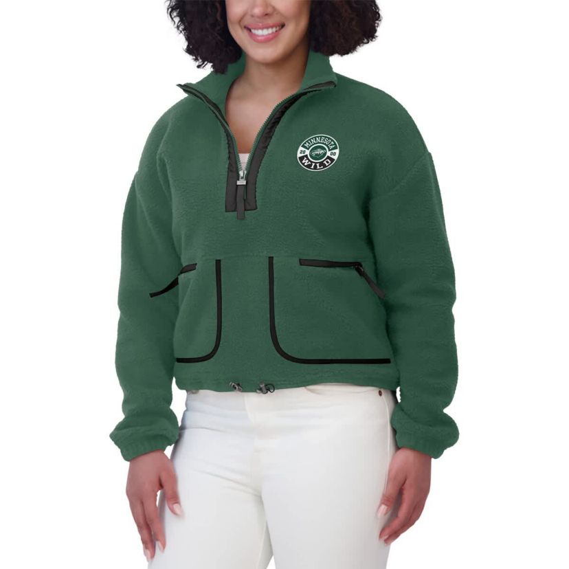 NHL Minnesota Wild Polar Fleece Half-Zip Jacket