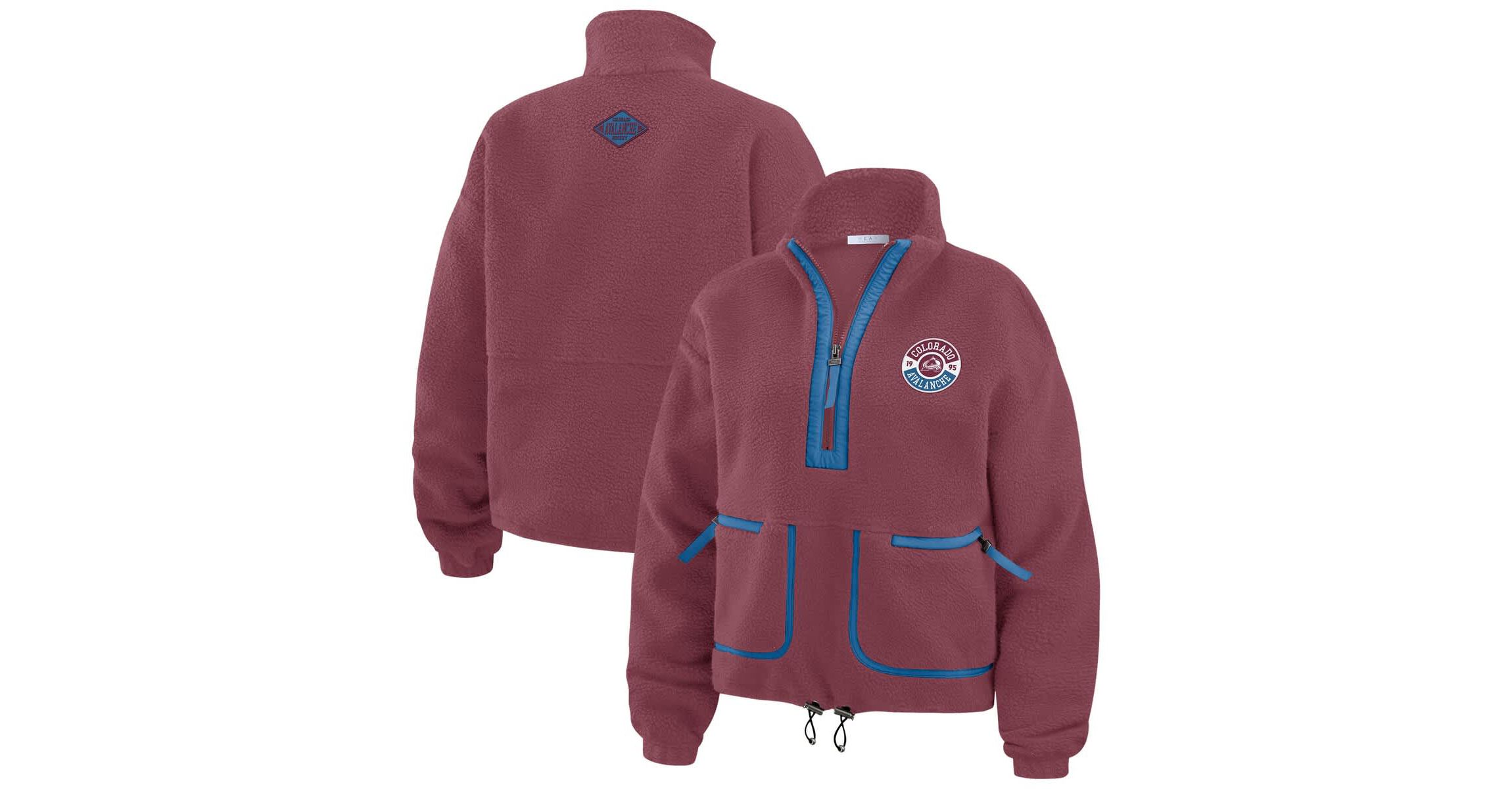 NHL Colorado Avalanche Polar Fleece Half-Zip Jacket