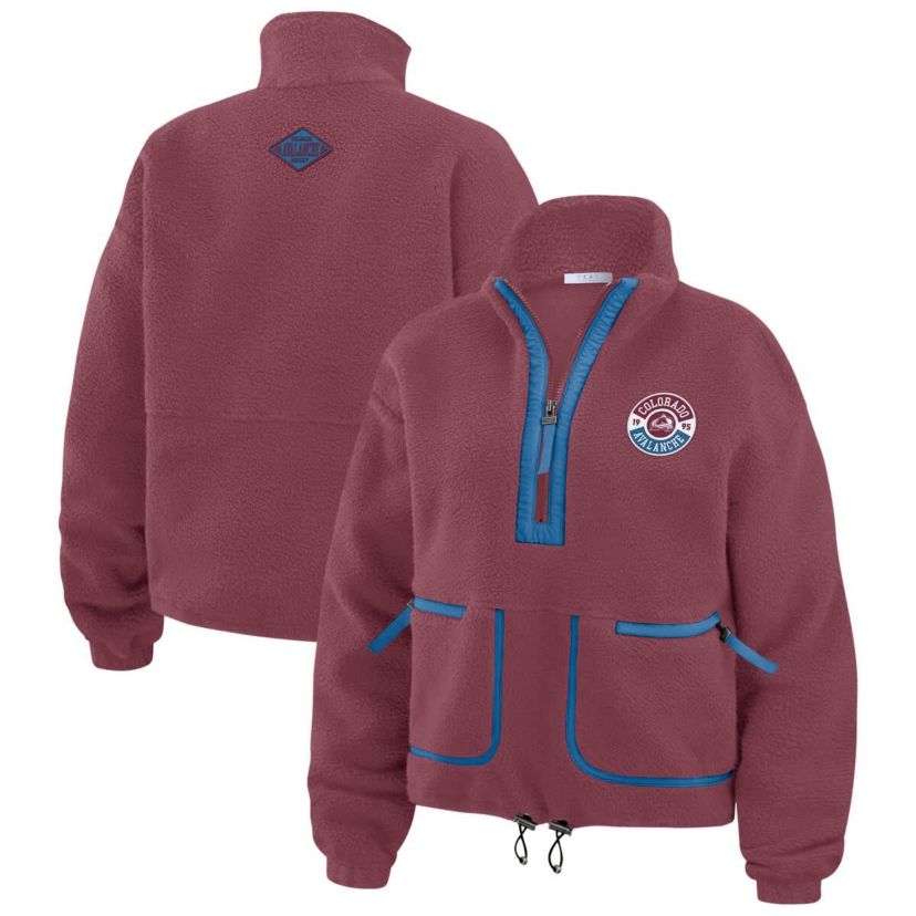 NHL Colorado Avalanche Polar Fleece Half-Zip Jacket