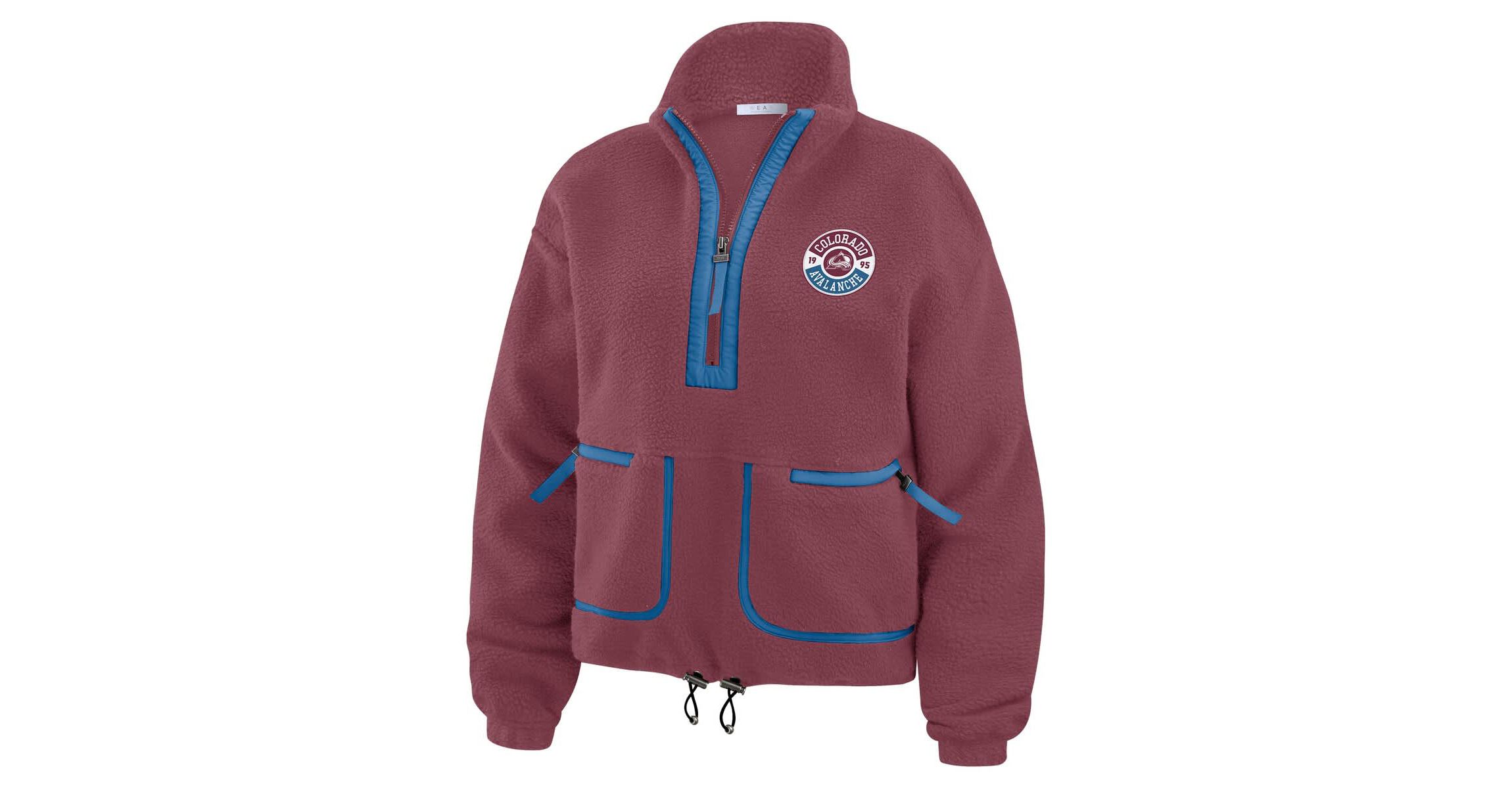 NHL Colorado Avalanche Polar Fleece Half-Zip Jacket
