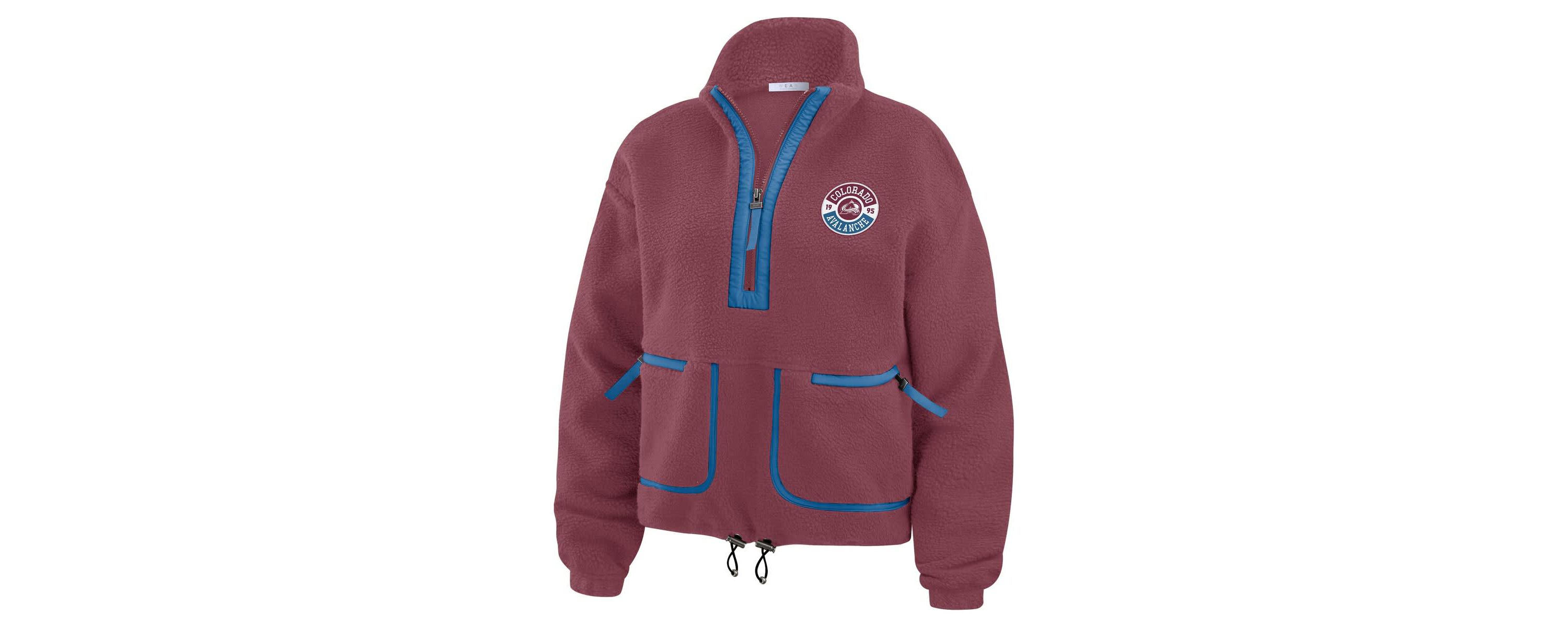 NHL Colorado Avalanche Polar Fleece Half-Zip Jacket