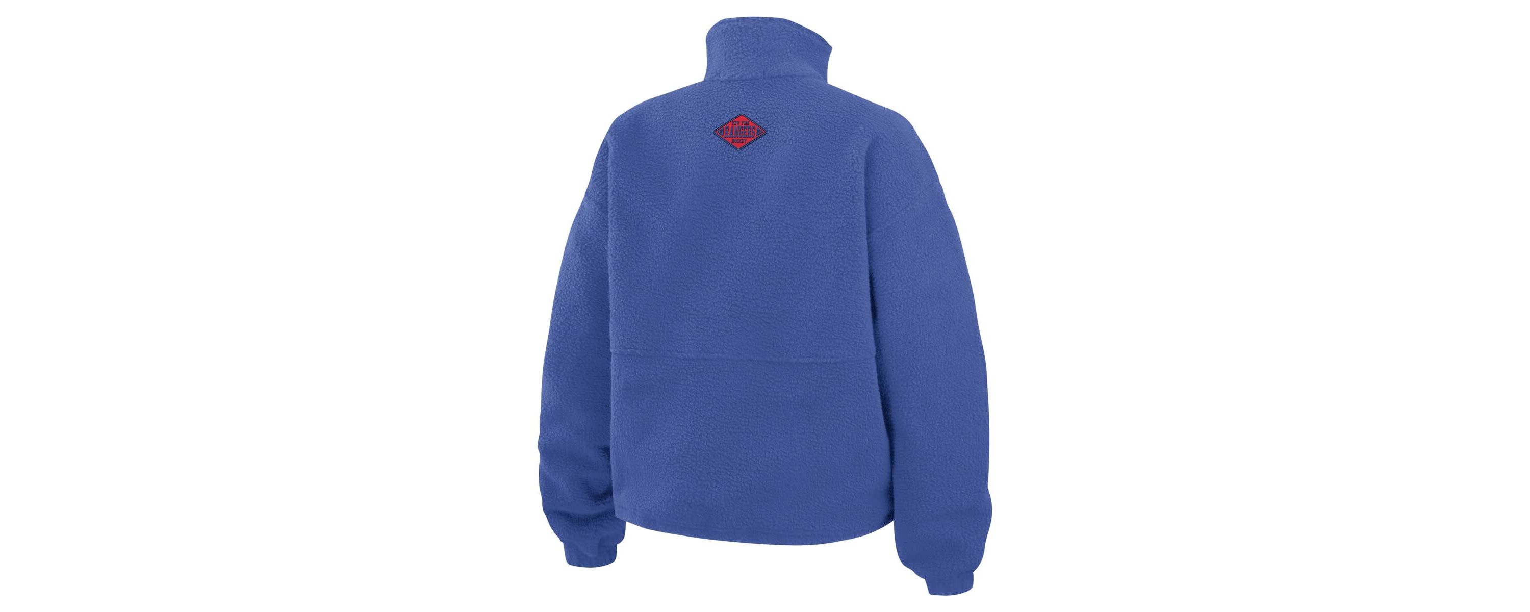NHL New York Rangers Polar Fleece Half-Zip Jacket