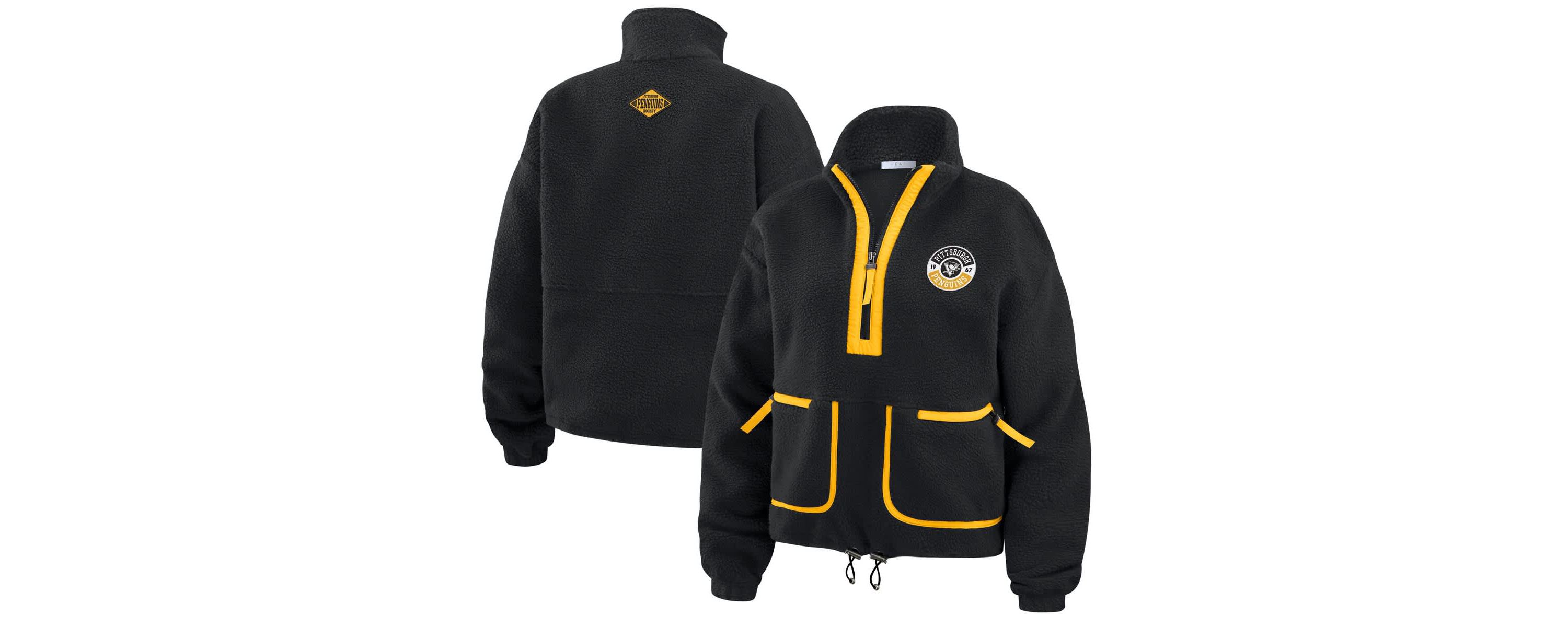 NHL Pittsburgh Penguins Polar Fleece Half-Zip Jacket