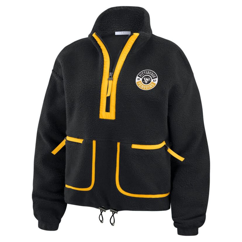 NHL Pittsburgh Penguins Polar Fleece Half-Zip Jacket