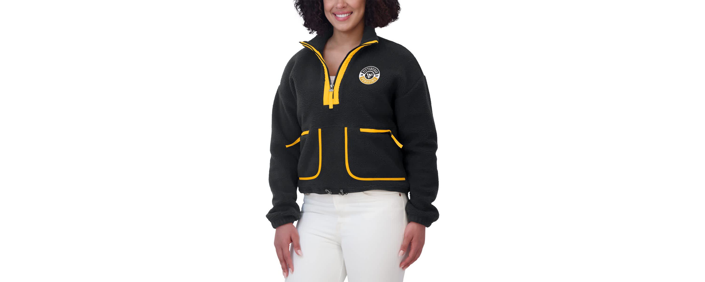 NHL Pittsburgh Penguins Polar Fleece Half-Zip Jacket