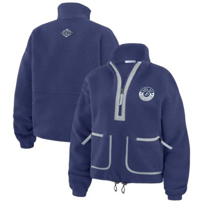 WEAR by Erin Andrews Women's NHL Tampa Bay Lightning Polar Fleece Half-Zip Jacket