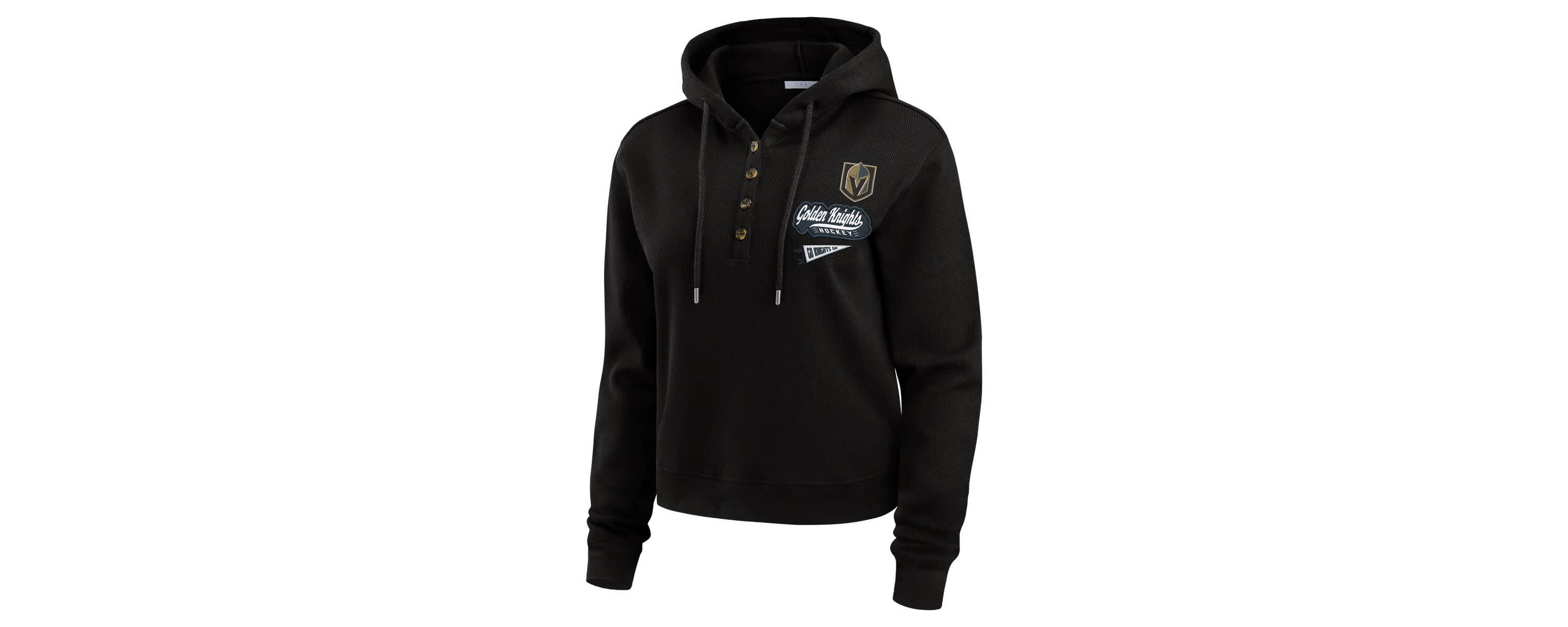 NHL Vegas Golden Knights Waffle-Knit Pullover Hoodie