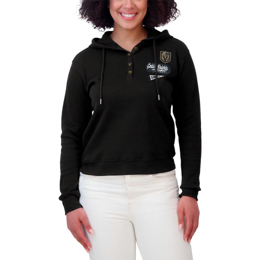 NHL Vegas Golden Knights Waffle-Knit Pullover Hoodie