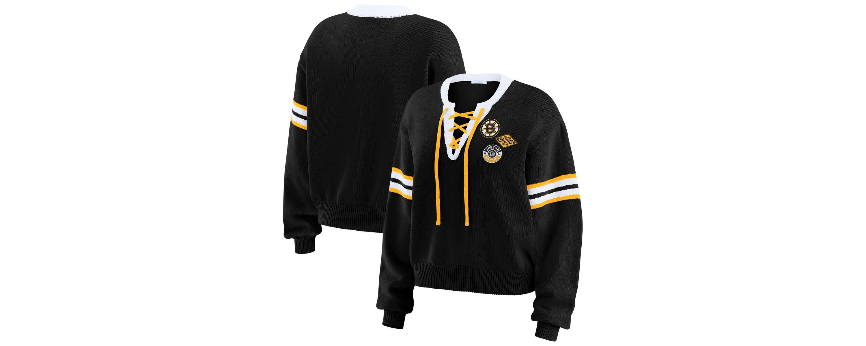 NHL Cropped Lace-Up Sweater