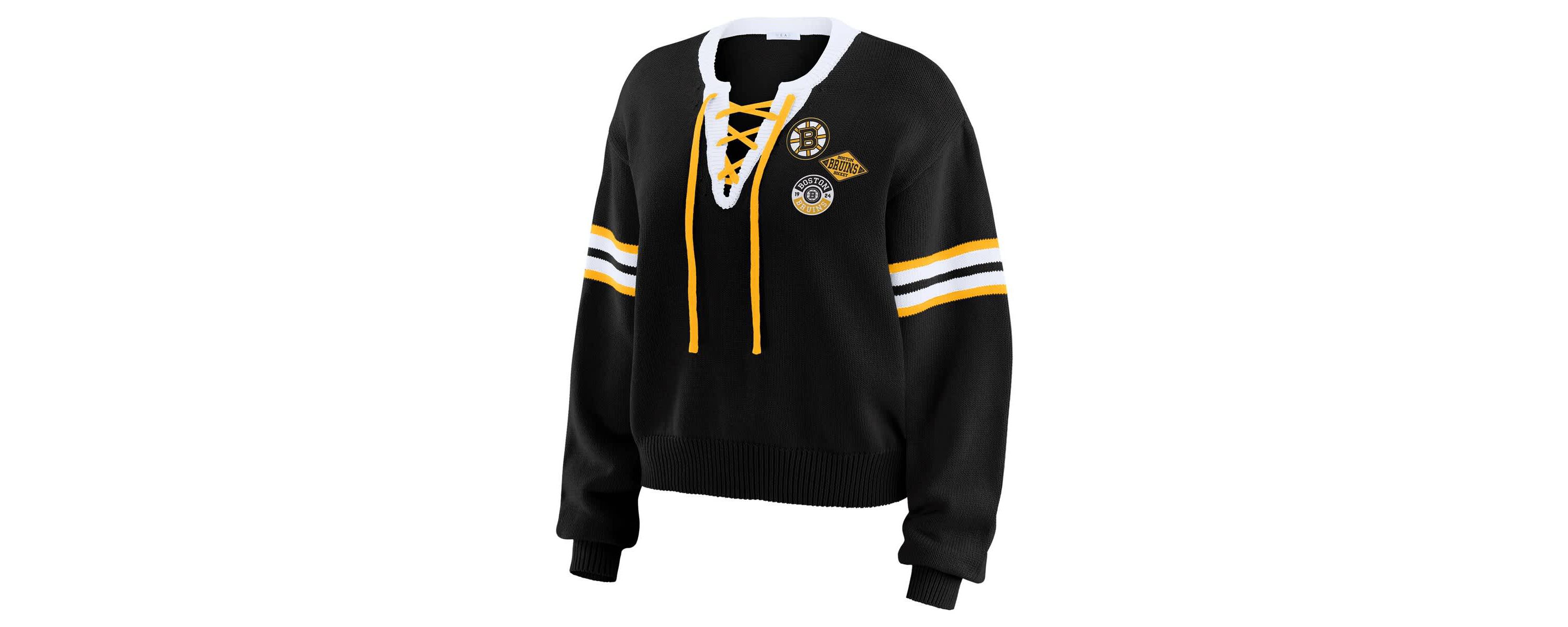 NHL Cropped Lace-Up Sweater