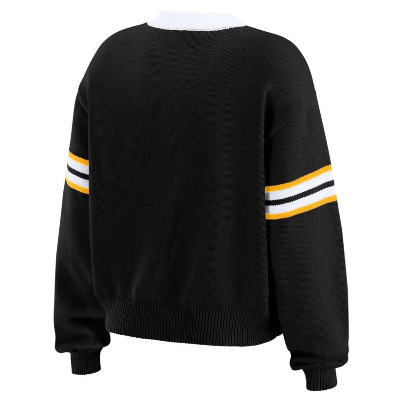 NHL Cropped Lace-Up Sweater