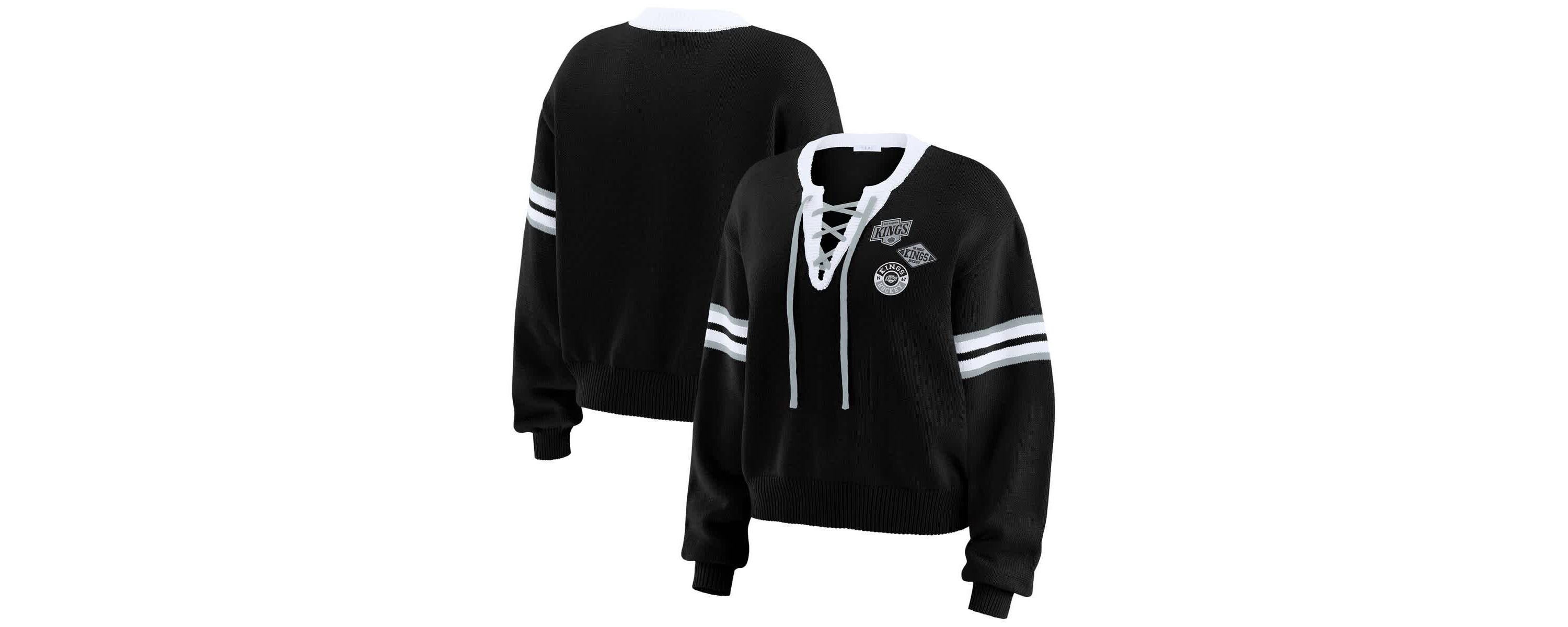 NHL Los Angeles Kings Cropped Lace-Up Sweater