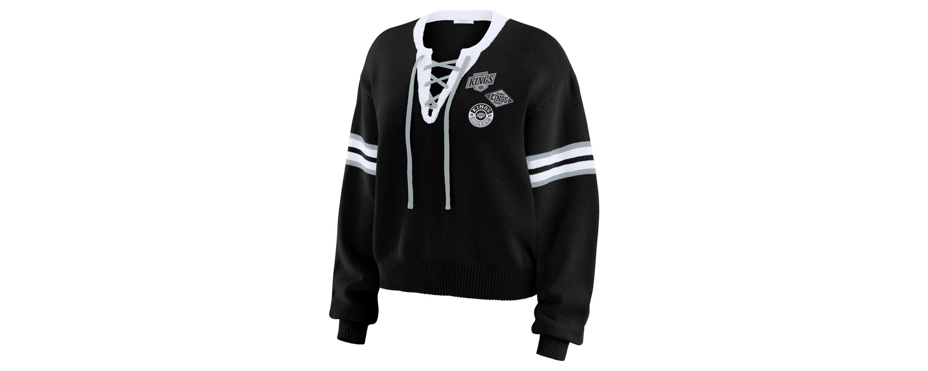 NHL Los Angeles Kings Cropped Lace-Up Sweater