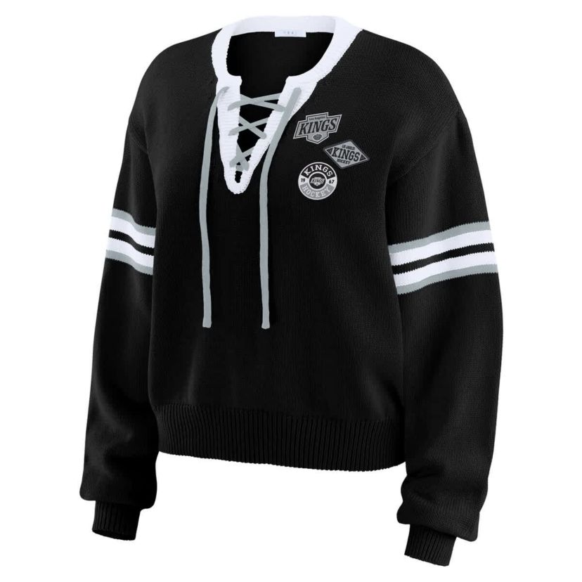 NHL Los Angeles Kings Cropped Lace-Up Sweater