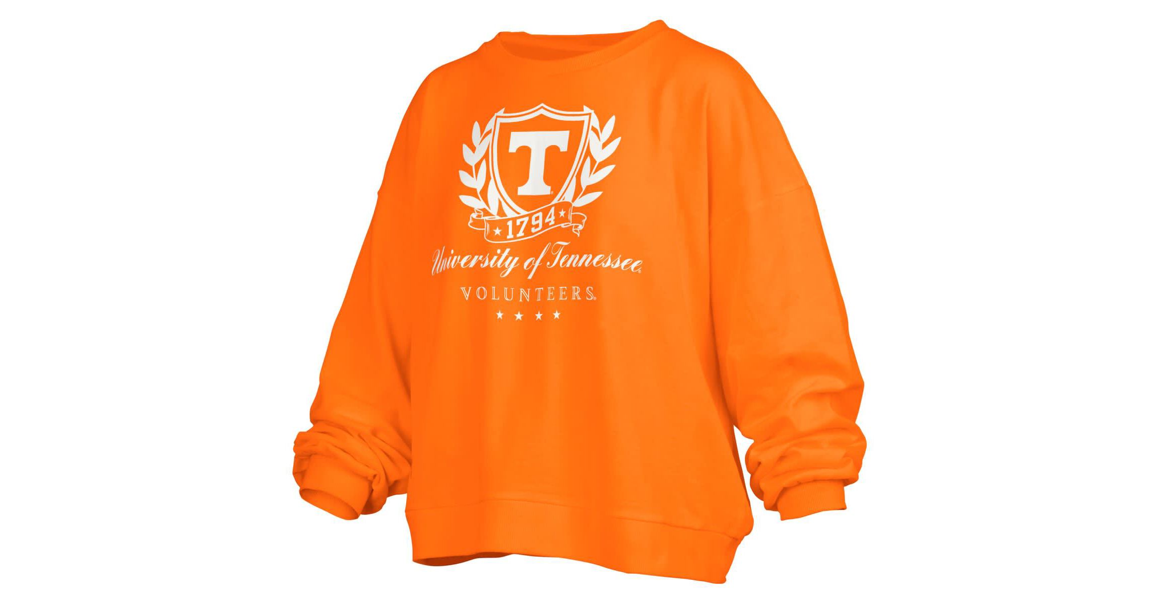 NCAA Tennessee Tennessee Volunteers Big Aug Script Janice Oversized Pullover Sweatshirt