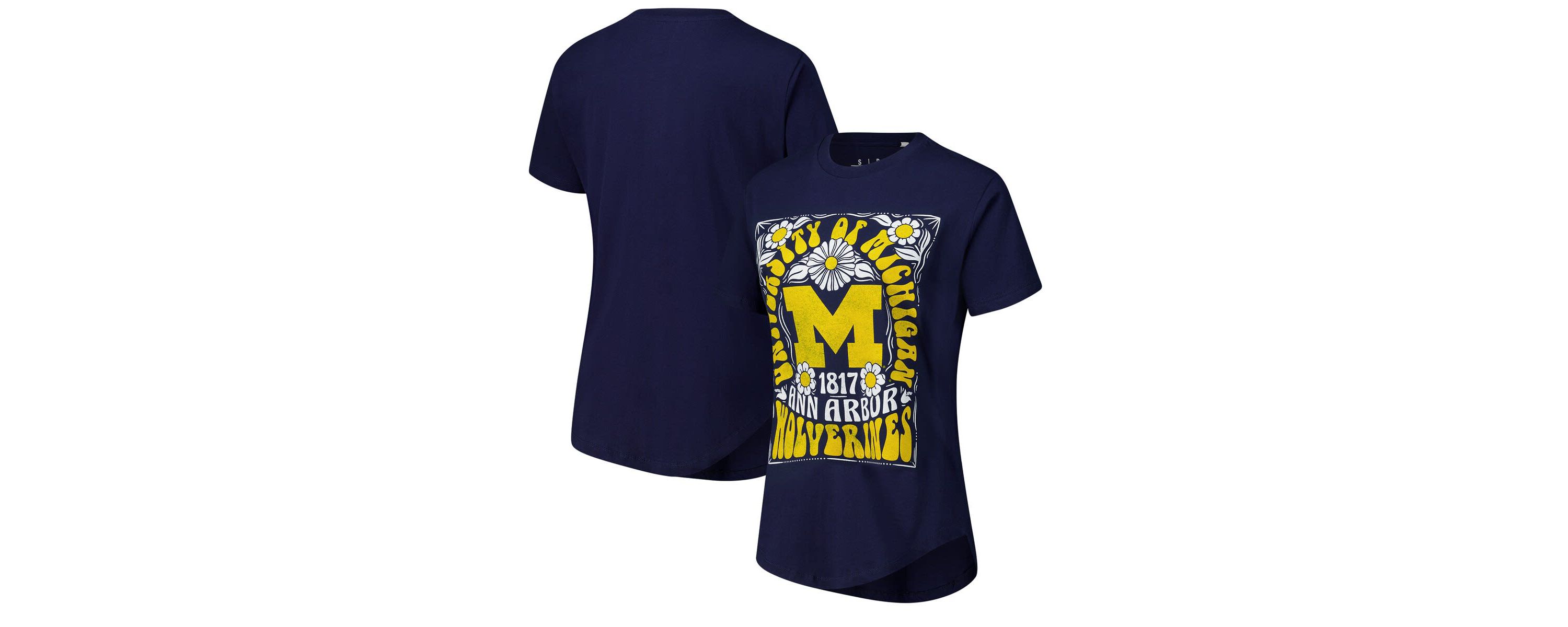 NCAA Michigan Wolverines Irvine Floral Team Color T-Shirt