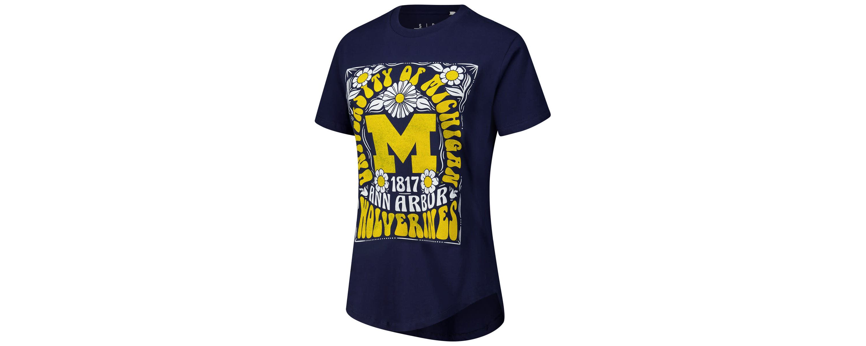 NCAA Michigan Wolverines Irvine Floral Team Color T-Shirt