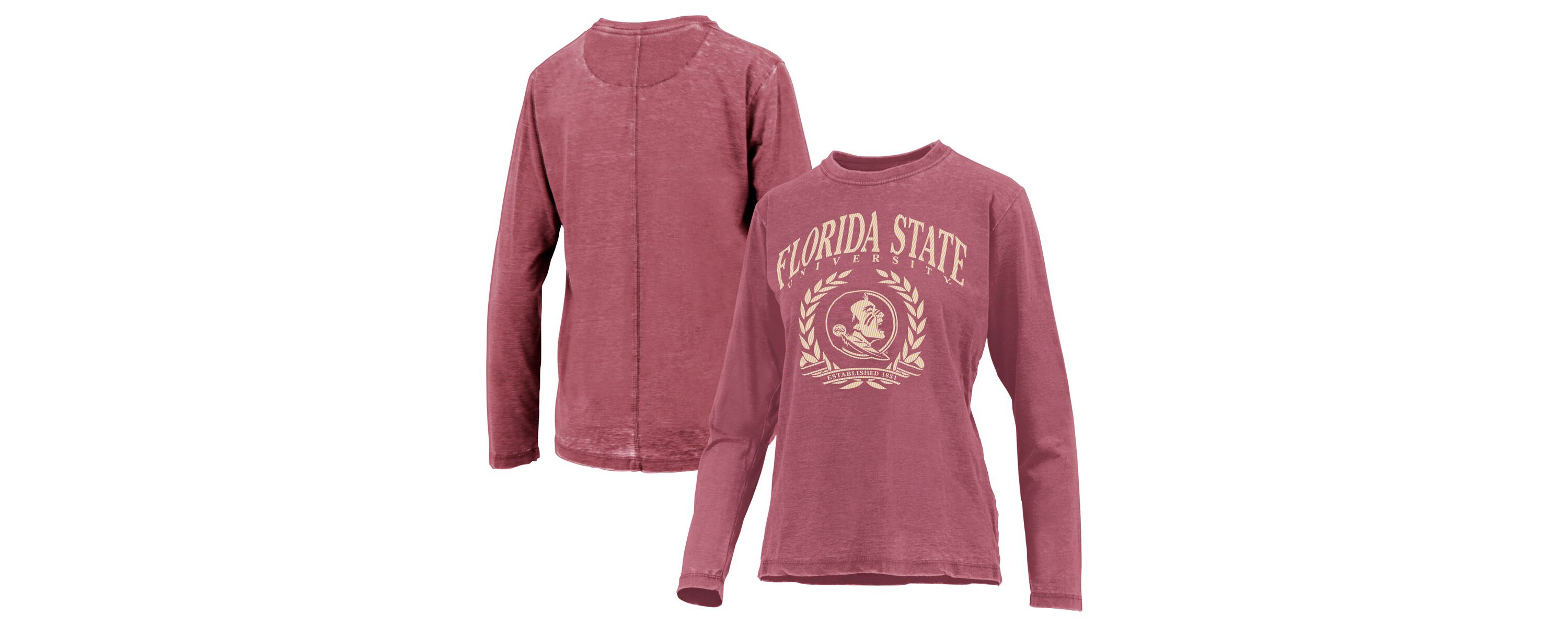NCAA Florida State Seminoles Chandler Leaf Arch Long Sleeve T-Shirt
