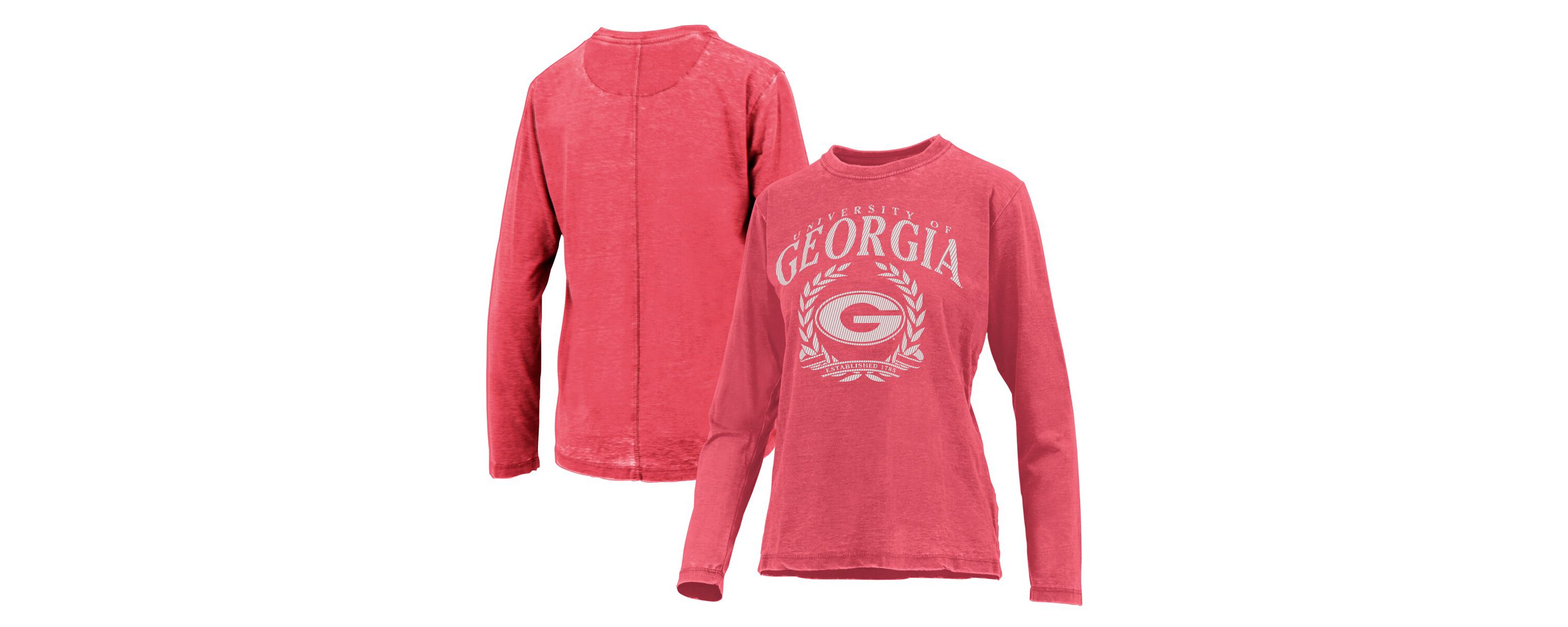 NCAA Georgia Bulldogs Chandler Leaf Arch Long Sleeve T-Shirt