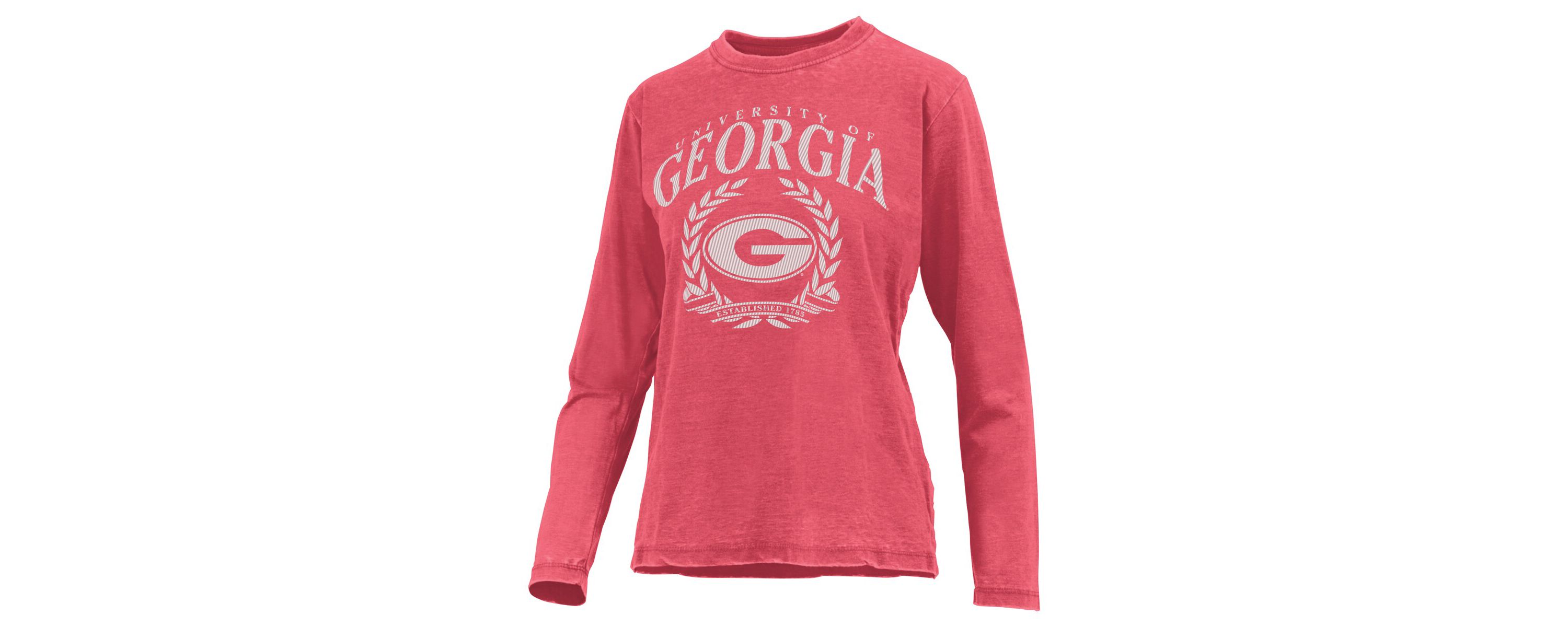 NCAA Georgia Bulldogs Chandler Leaf Arch Long Sleeve T-Shirt