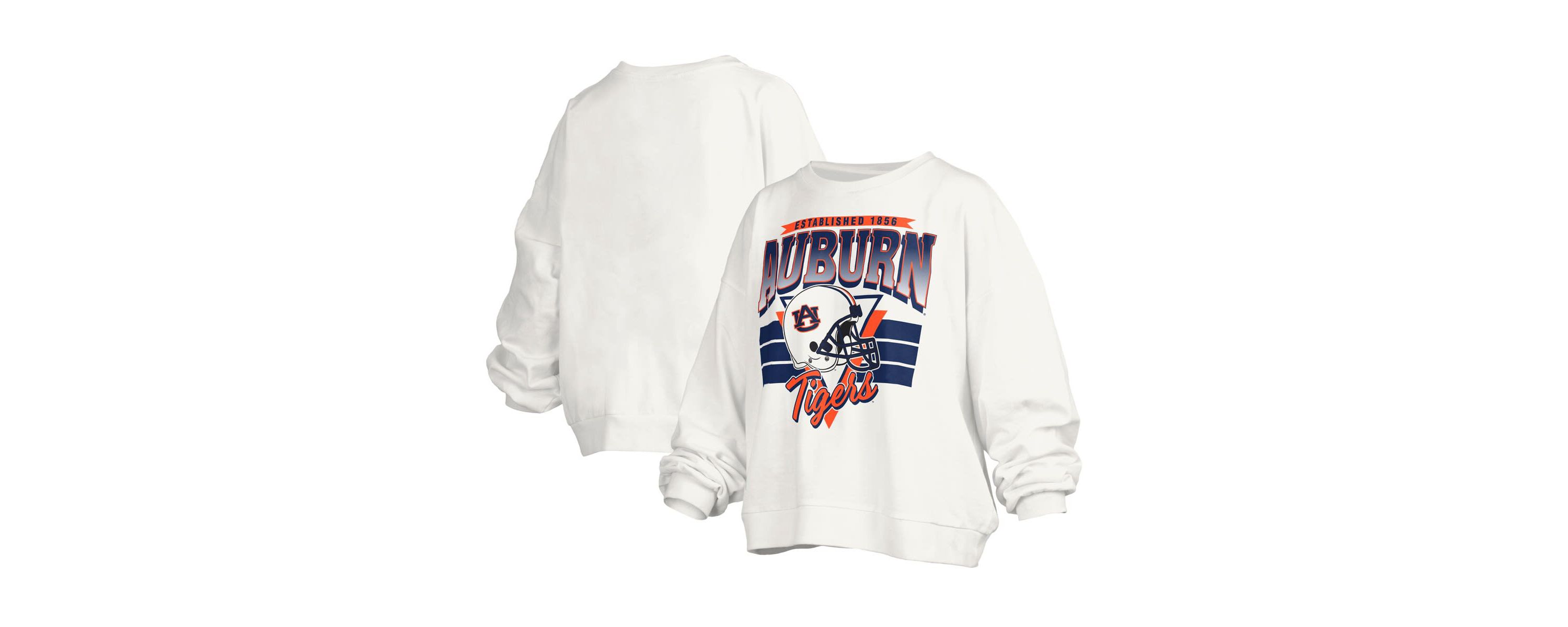 NCAA Auburn Tigers Janice Retro Logo Oversized Pullover Sweatshirt