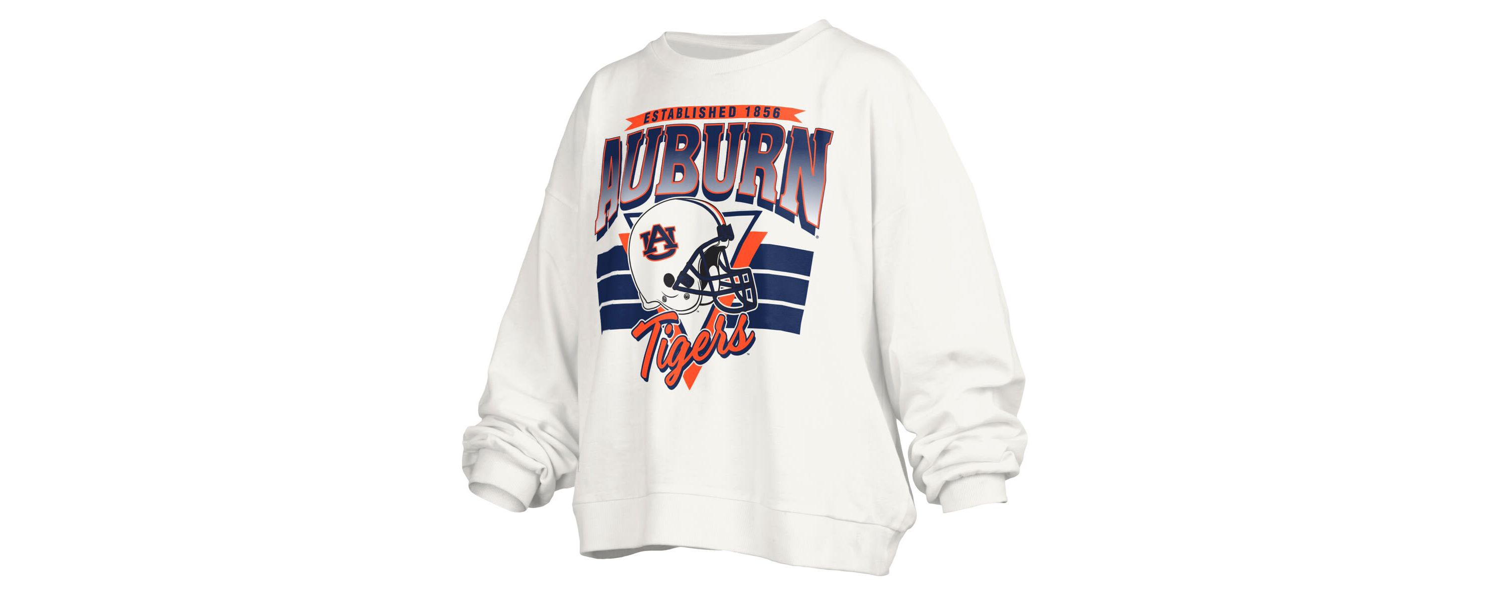 NCAA Auburn Tigers Janice Retro Logo Oversized Pullover Sweatshirt
