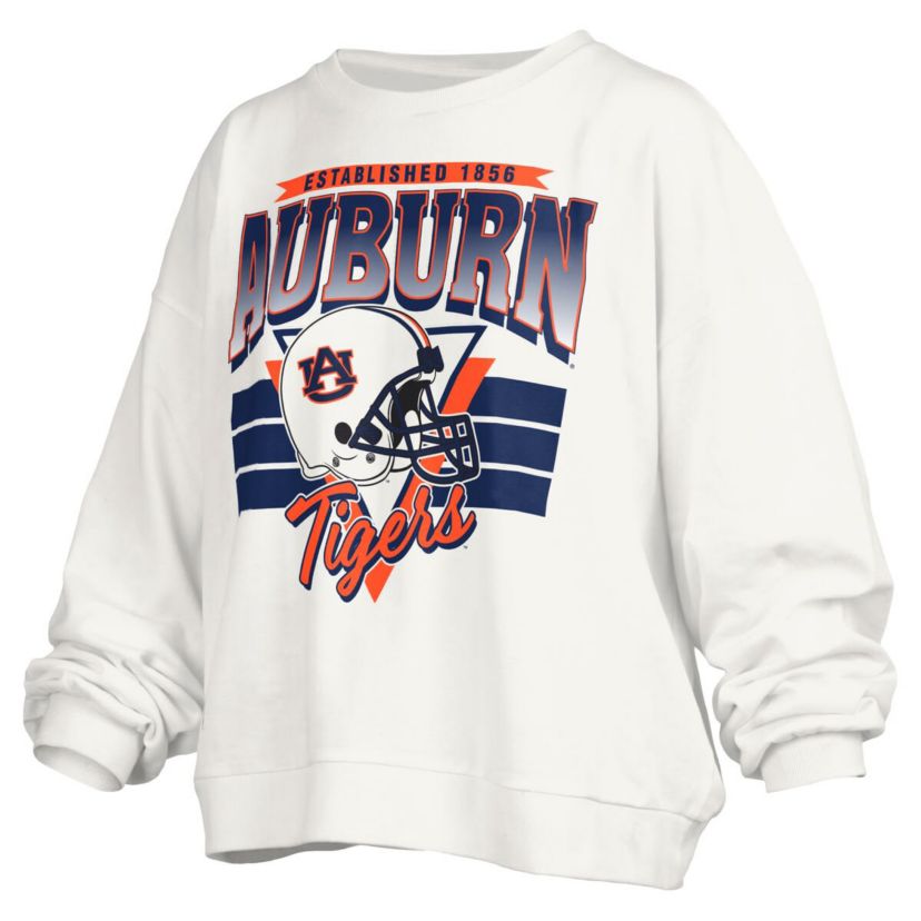 NCAA Auburn Tigers Janice Retro Logo Oversized Pullover Sweatshirt