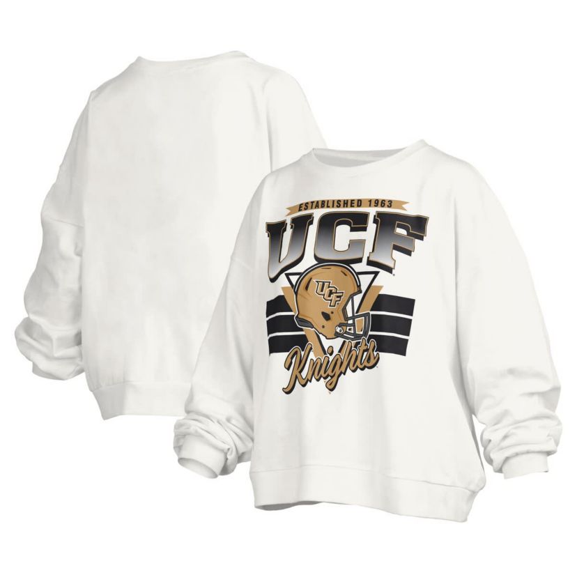 NCAA UCF Knights Janice Retro Logo Oversized Pullover Sweatshirt