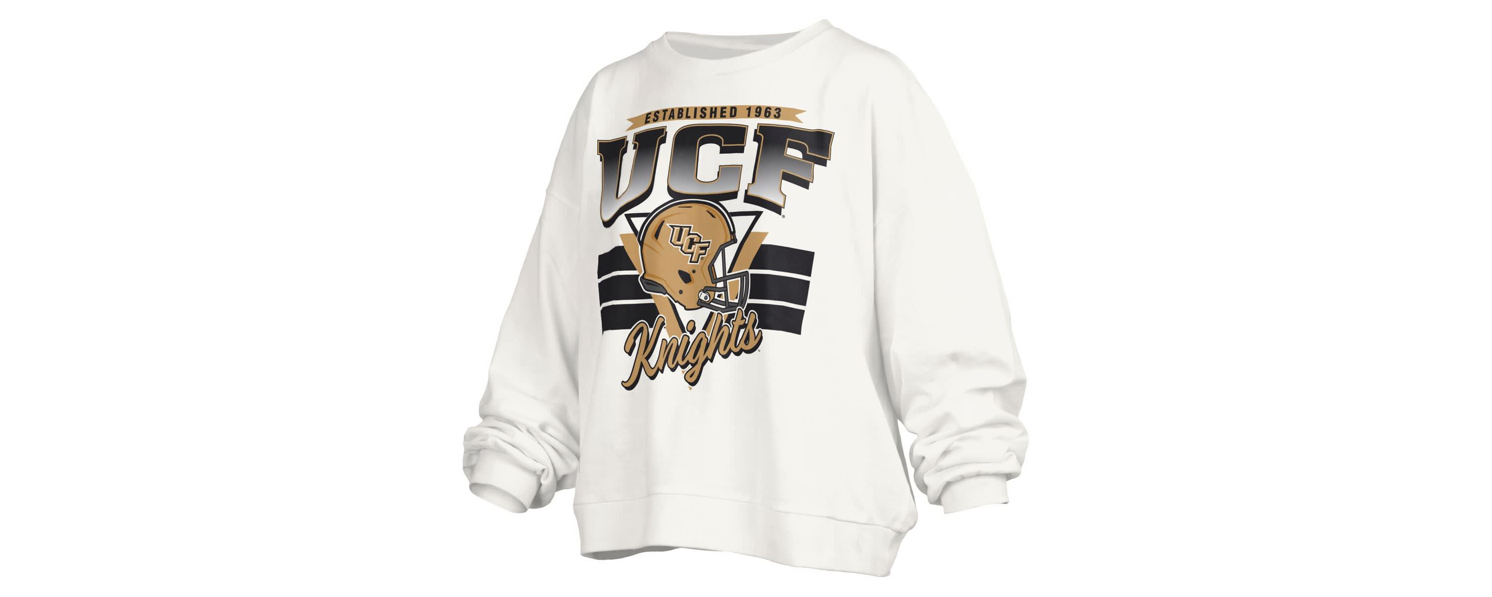 NCAA UCF Knights Janice Retro Logo Oversized Pullover Sweatshirt