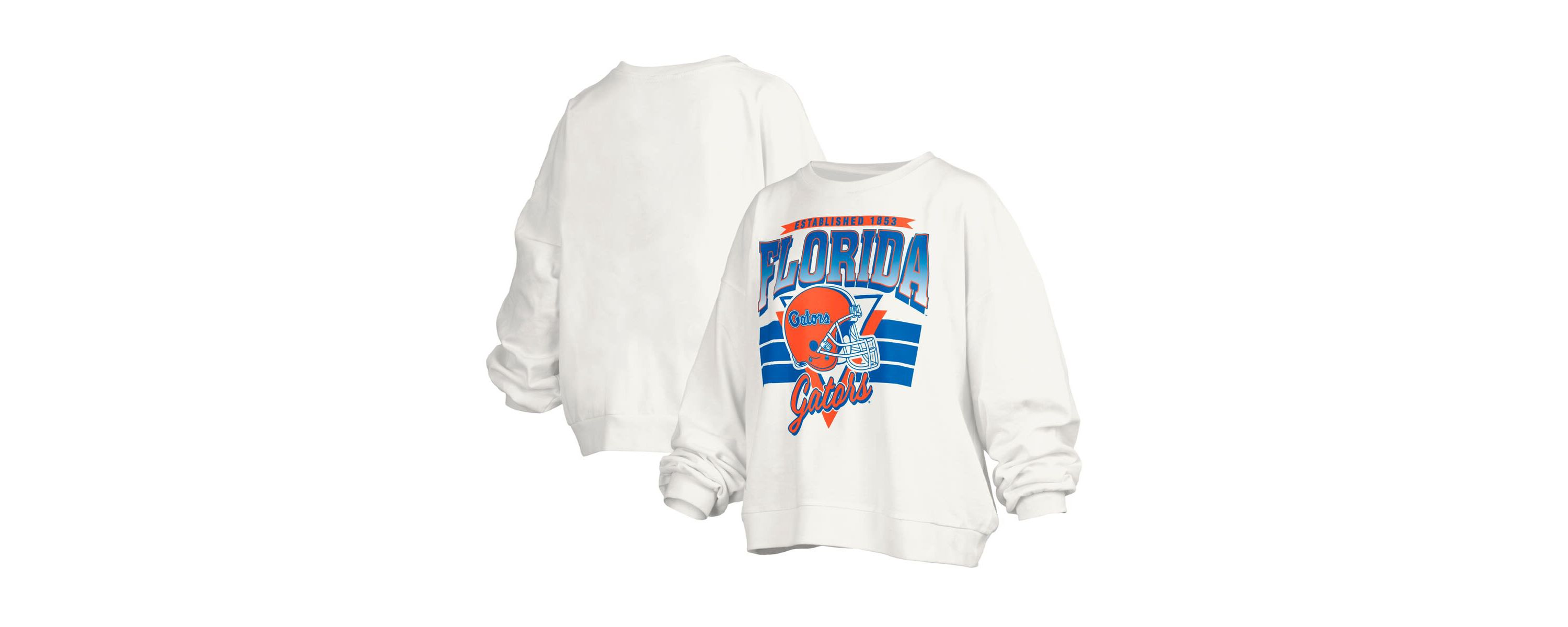 NCAA Florida Gators Janice Retro Logo Oversized Pullover Sweatshirt