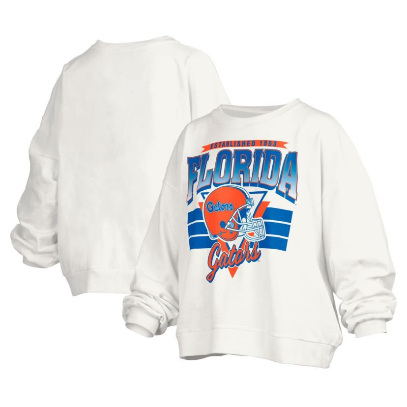 NCAA Florida Gators Janice Retro Logo Oversized Pullover Sweatshirt