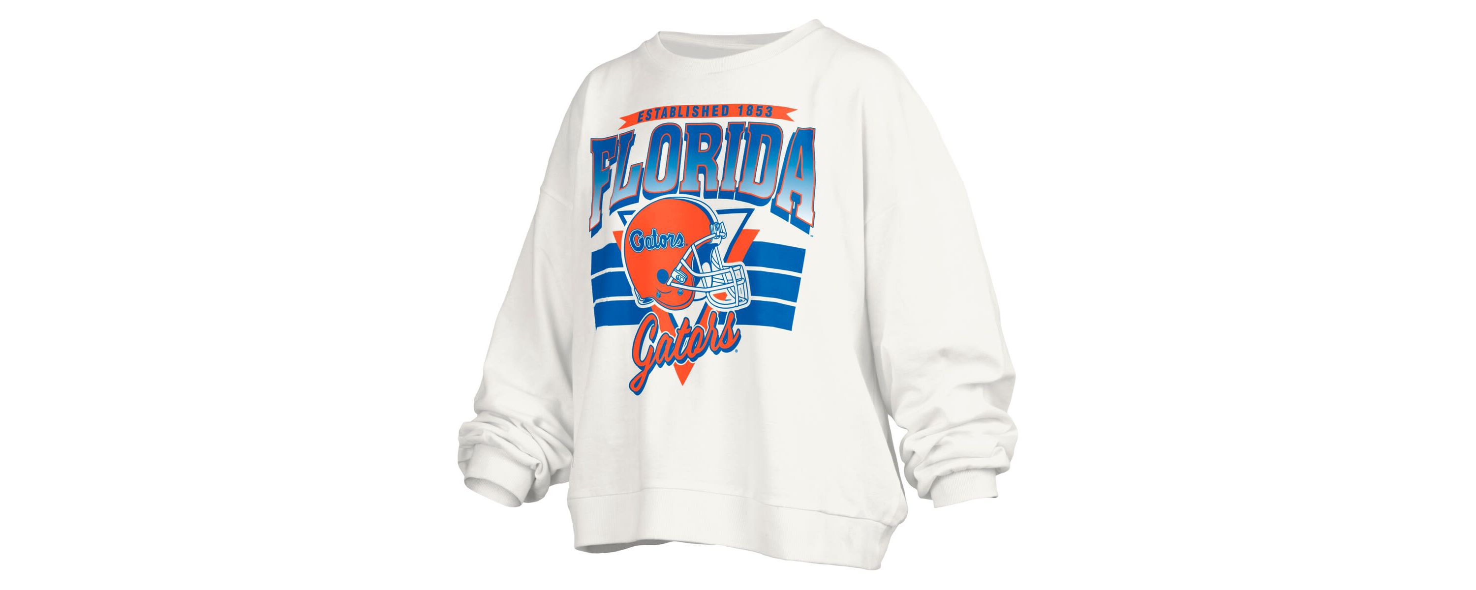 NCAA Florida Gators Janice Retro Logo Oversized Pullover Sweatshirt
