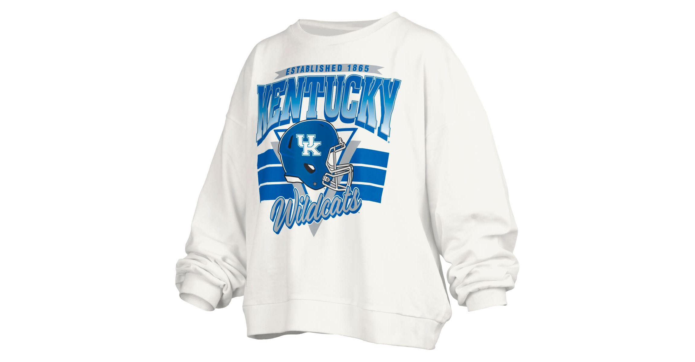 NCAA Kentucky Wildcats Janice Retro Logo Oversized Pullover Sweatshirt