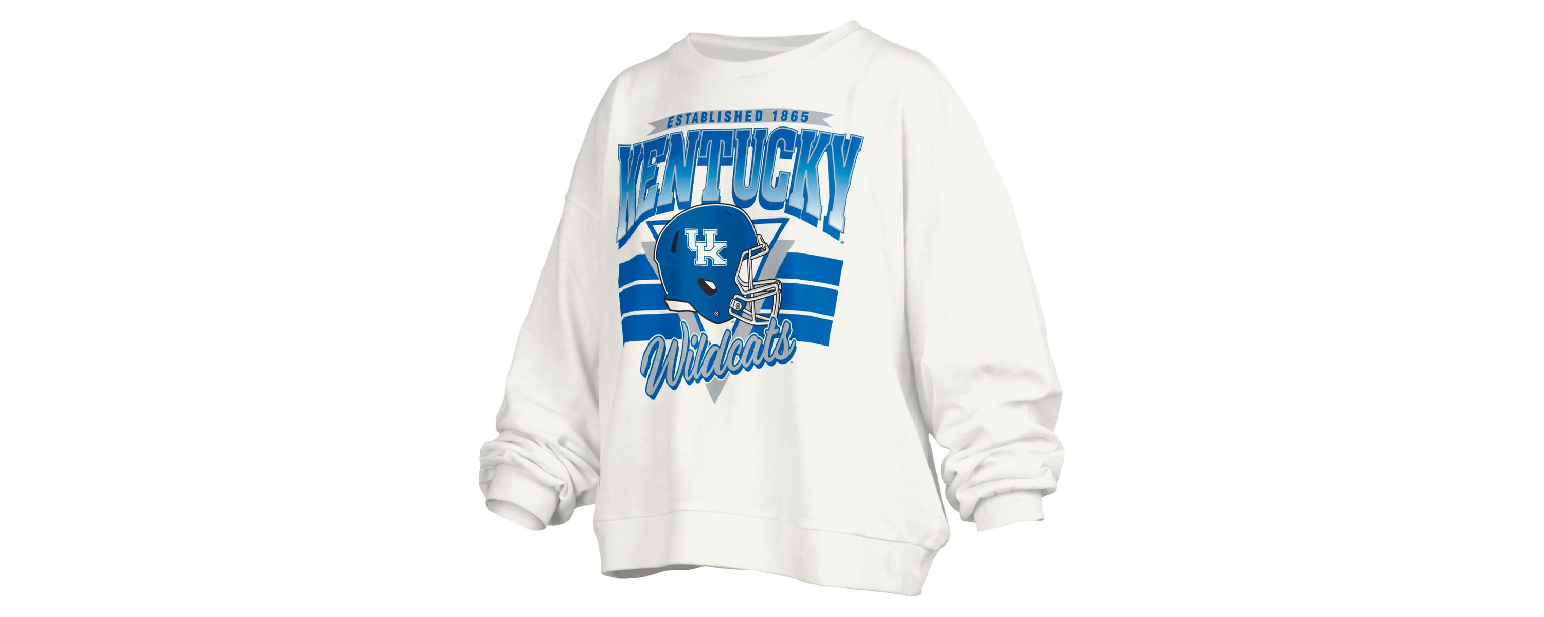 NCAA Kentucky Wildcats Janice Retro Logo Oversized Pullover Sweatshirt