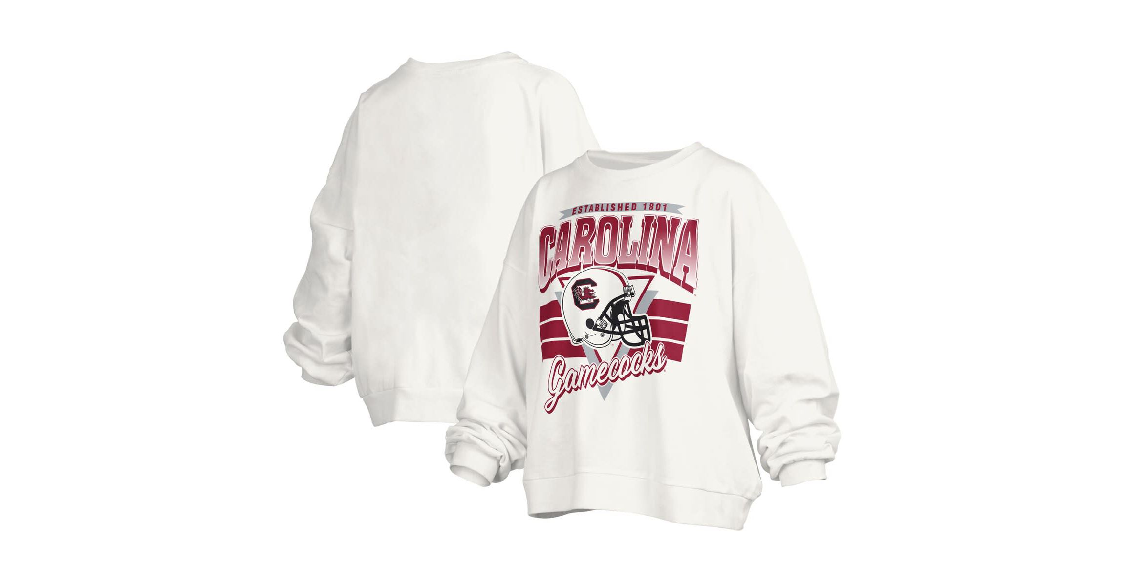 NCAA South Carolina Gamecocks Janice Retro Logo Oversized Pullover Sweatshirt