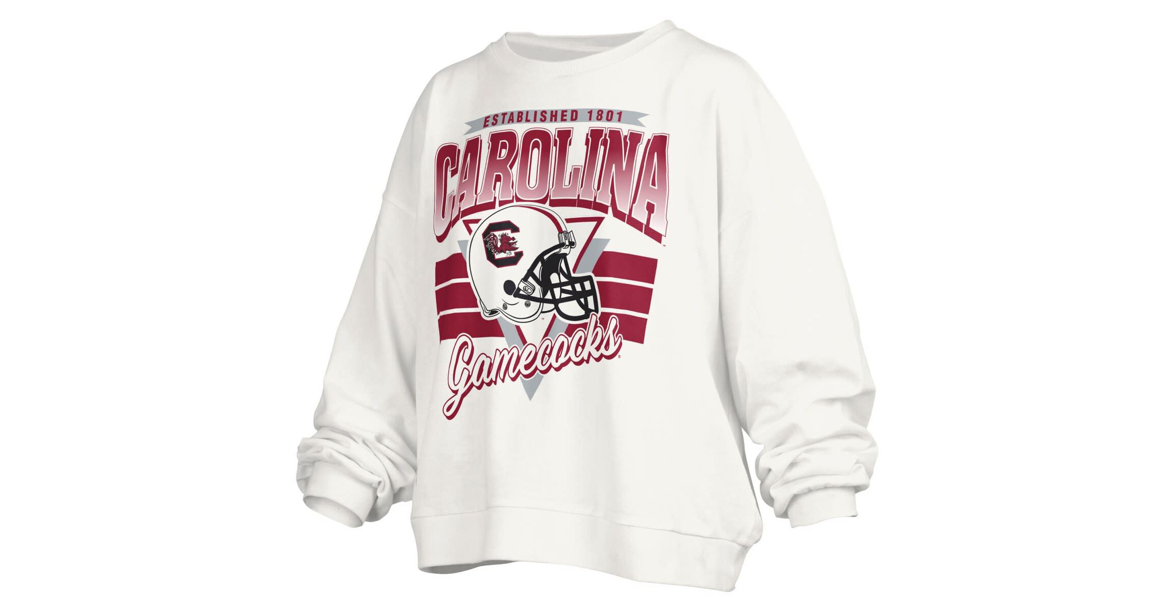 NCAA South Carolina Gamecocks Janice Retro Logo Oversized Pullover Sweatshirt