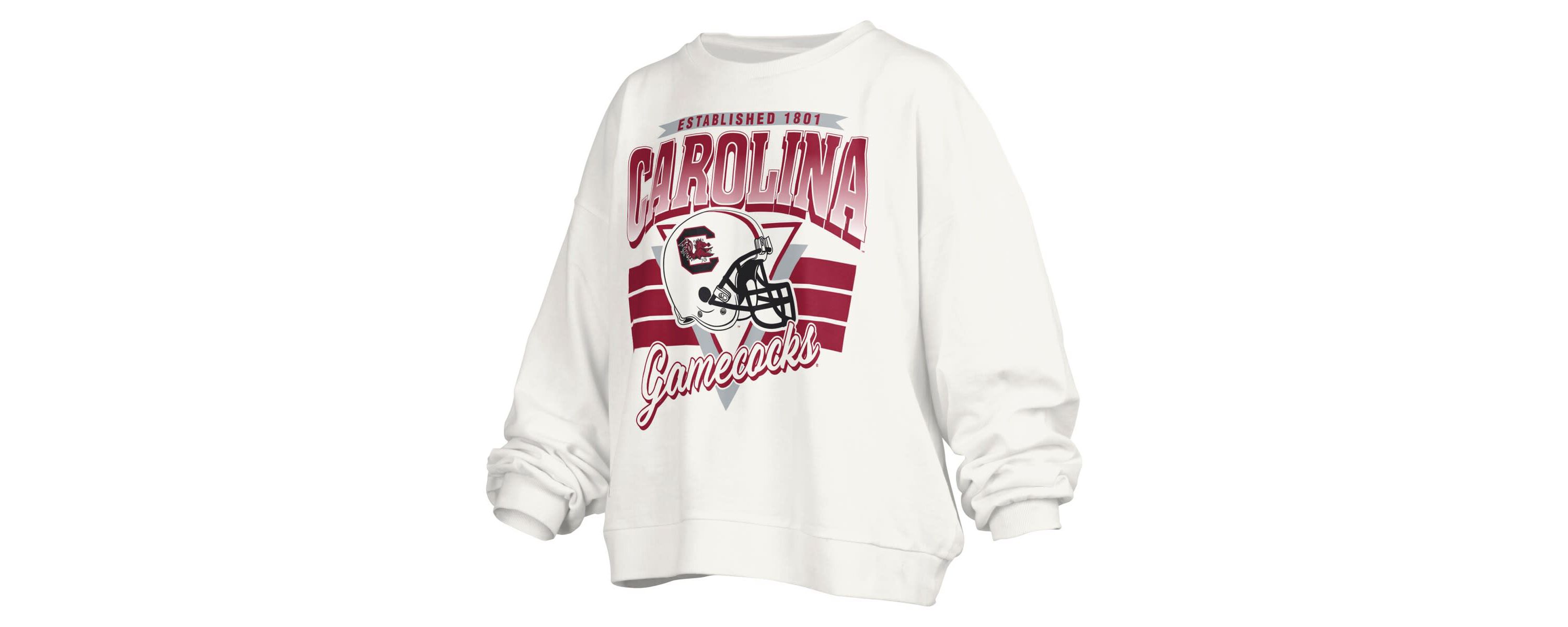 NCAA South Carolina Gamecocks Janice Retro Logo Oversized Pullover Sweatshirt