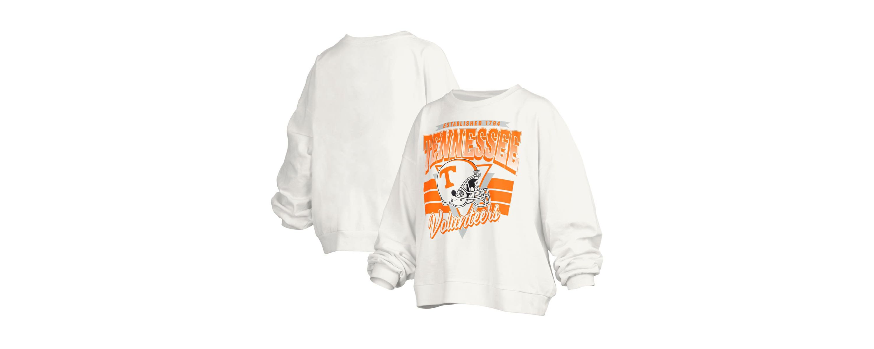 NCAA Tennessee Volunteers Janice Retro Logo Oversized Pullover Sweatshirt