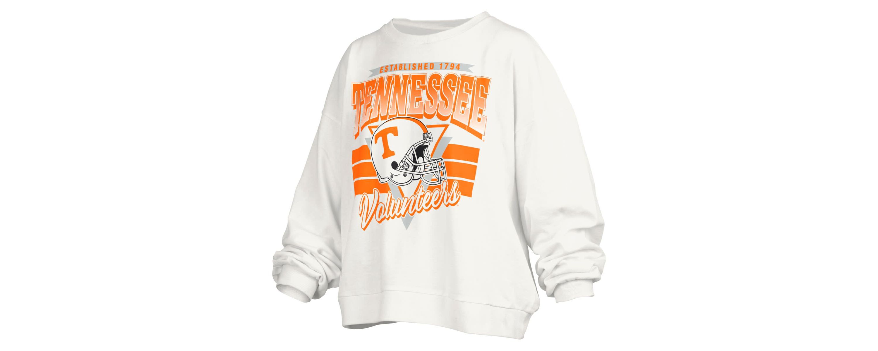 NCAA Tennessee Volunteers Janice Retro Logo Oversized Pullover Sweatshirt